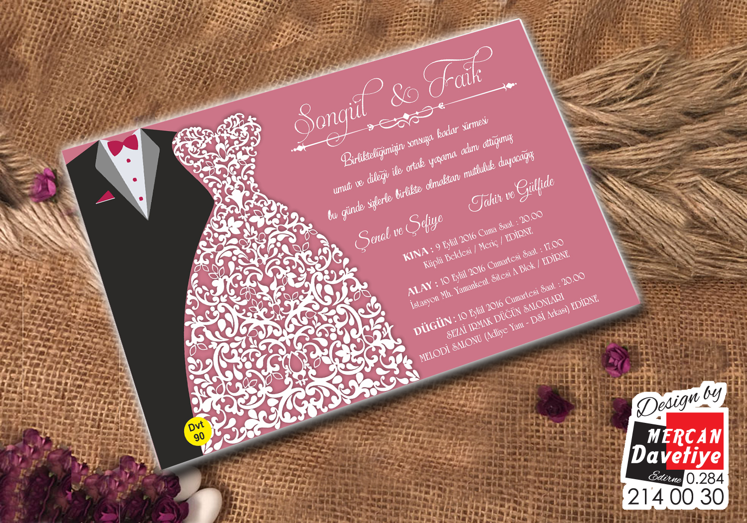 Mercan Davetiye DVT90