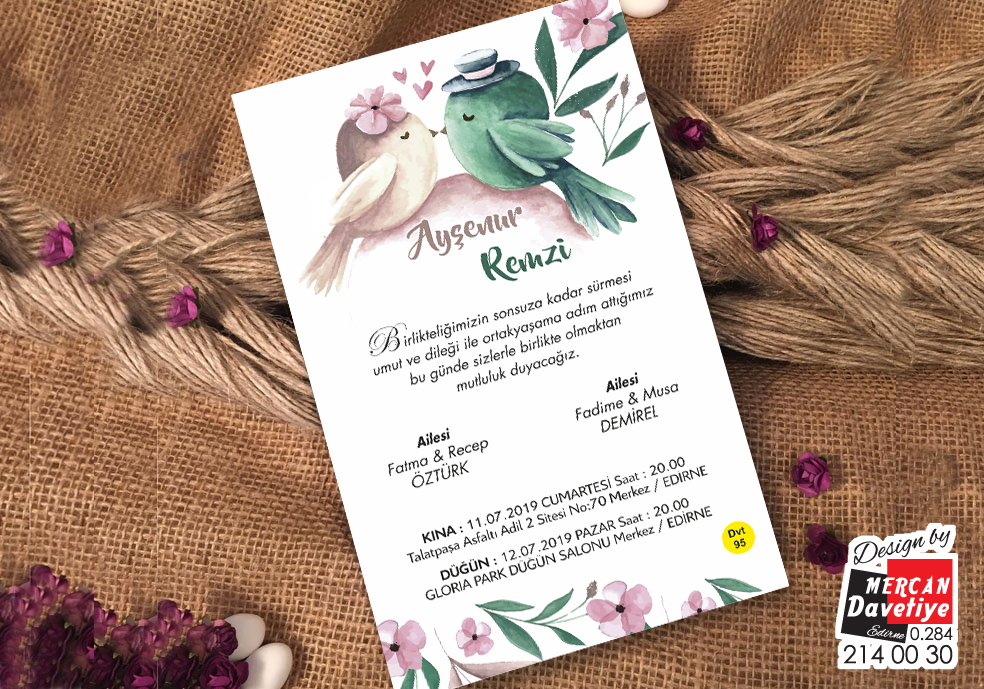 Mercan Davetiye DVT95