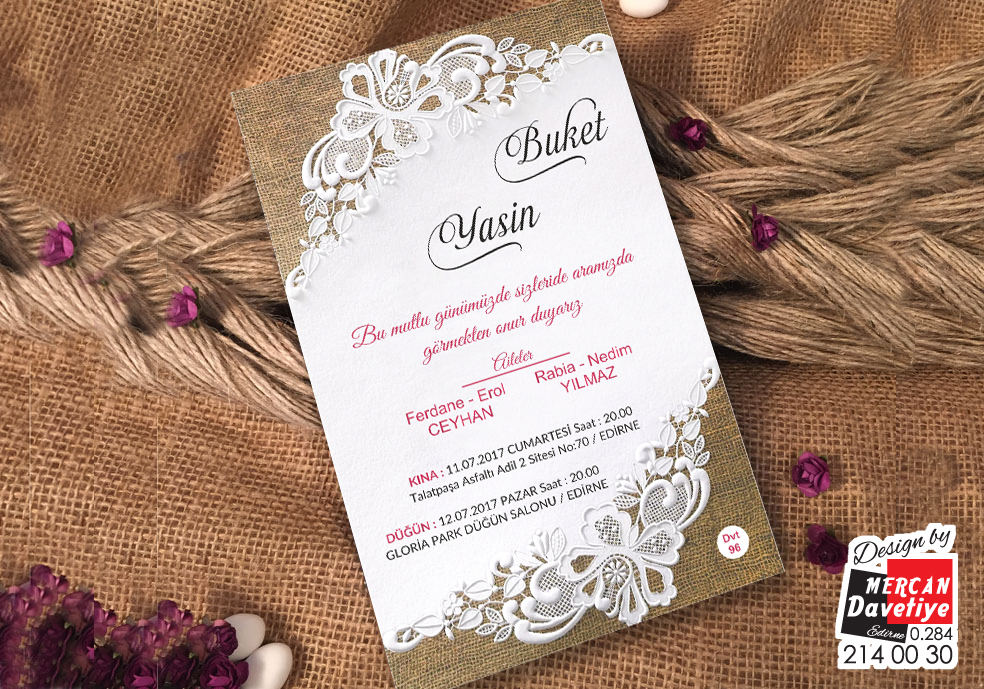 Mercan Davetiye DVT96