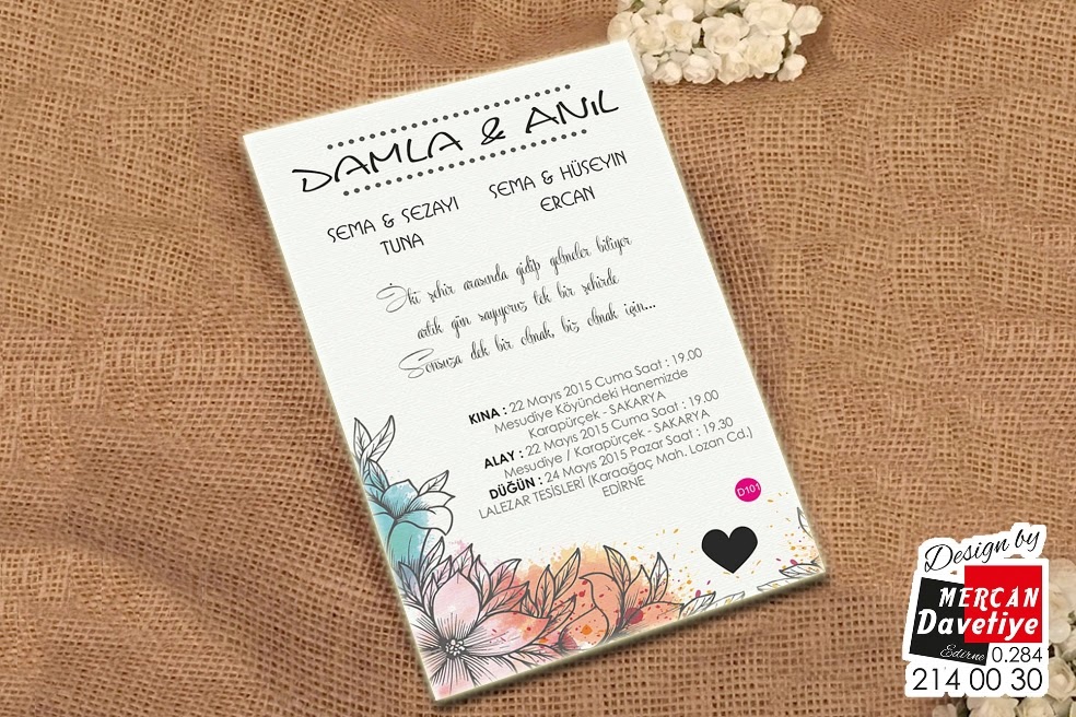 Mercan Davetiye DVT101