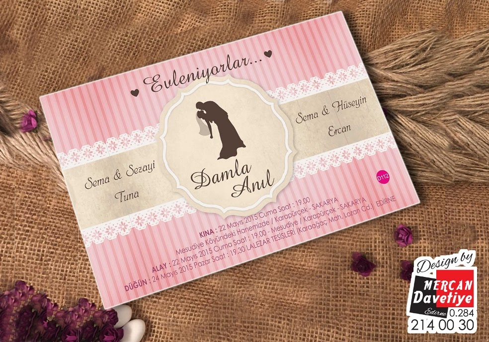 Mercan Davetiye DVT112