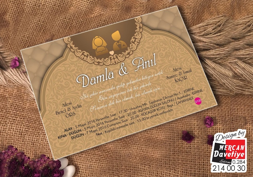 Mercan Davetiye DVT120