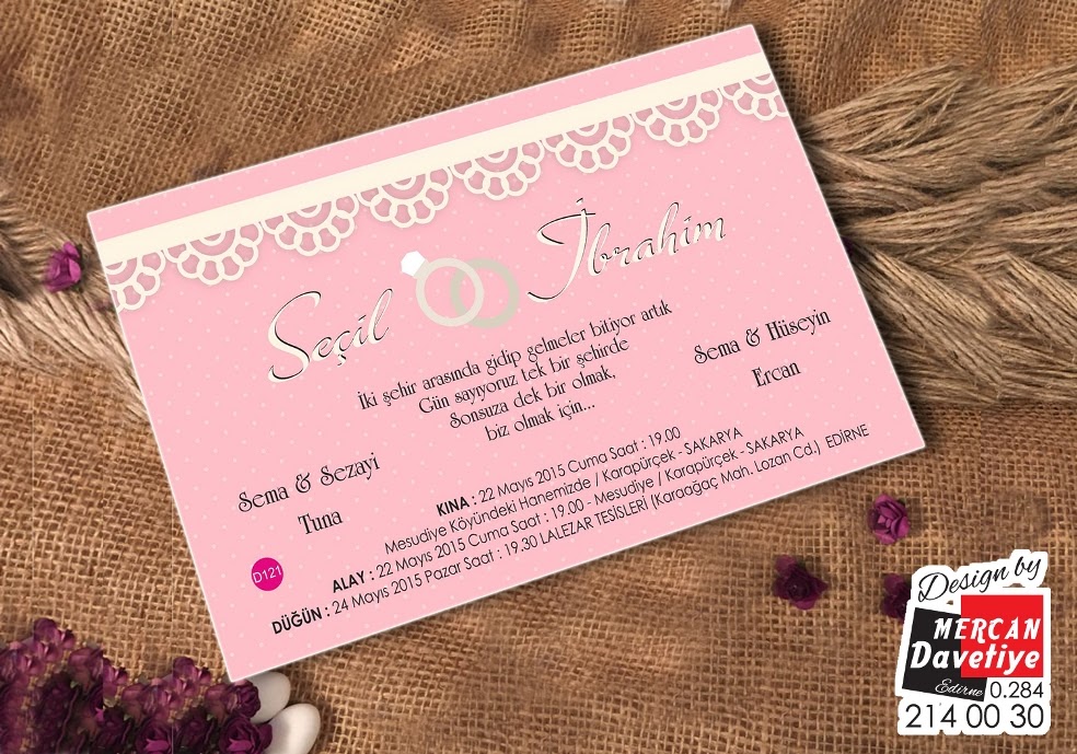 Mercan Davetiye DVT121