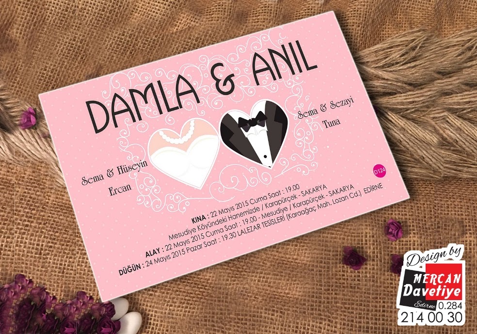 Mercan Davetiye DVT124