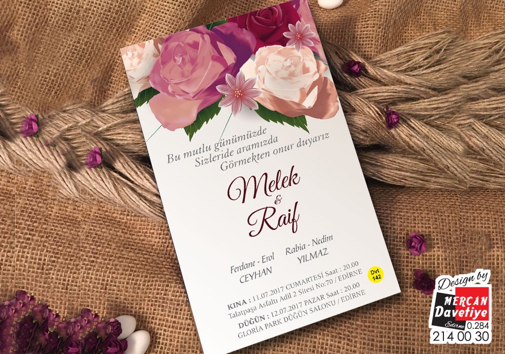 Mercan Davetiye DVT142