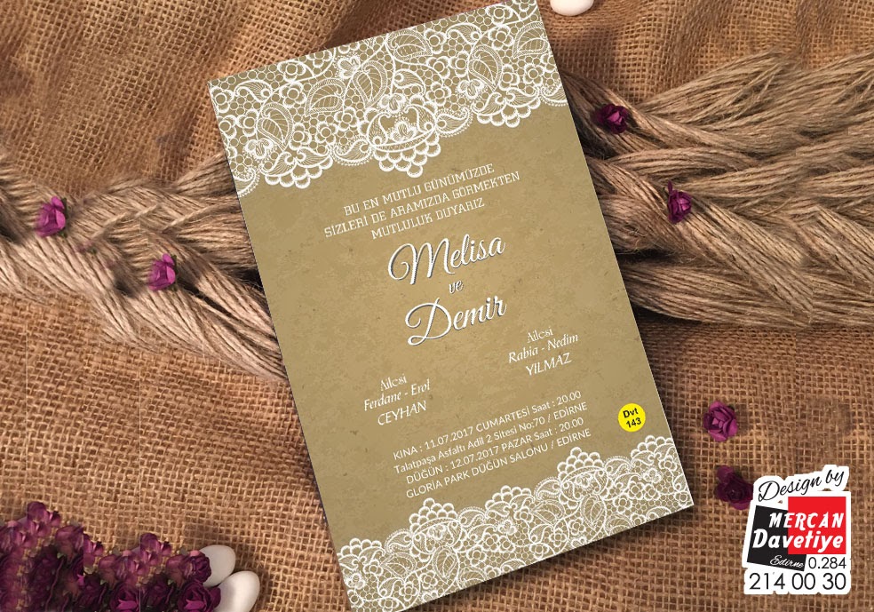 Mercan Davetiye DVT143