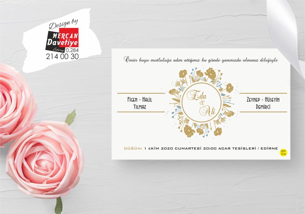 Mercan Davetiye DVT214