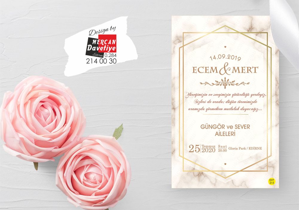 Mercan Davetiye DVT215