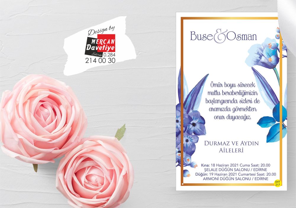 Mercan Davetiye DVT217