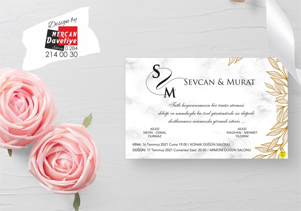 Mercan Davetiye DVT221