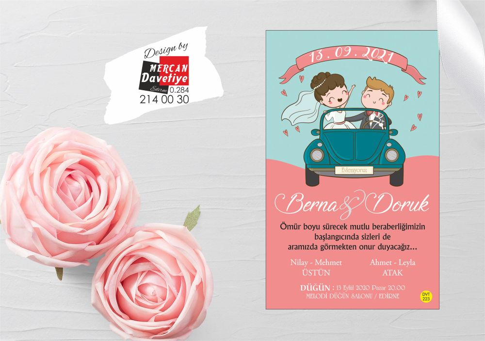 Mercan Davetiye DVT223