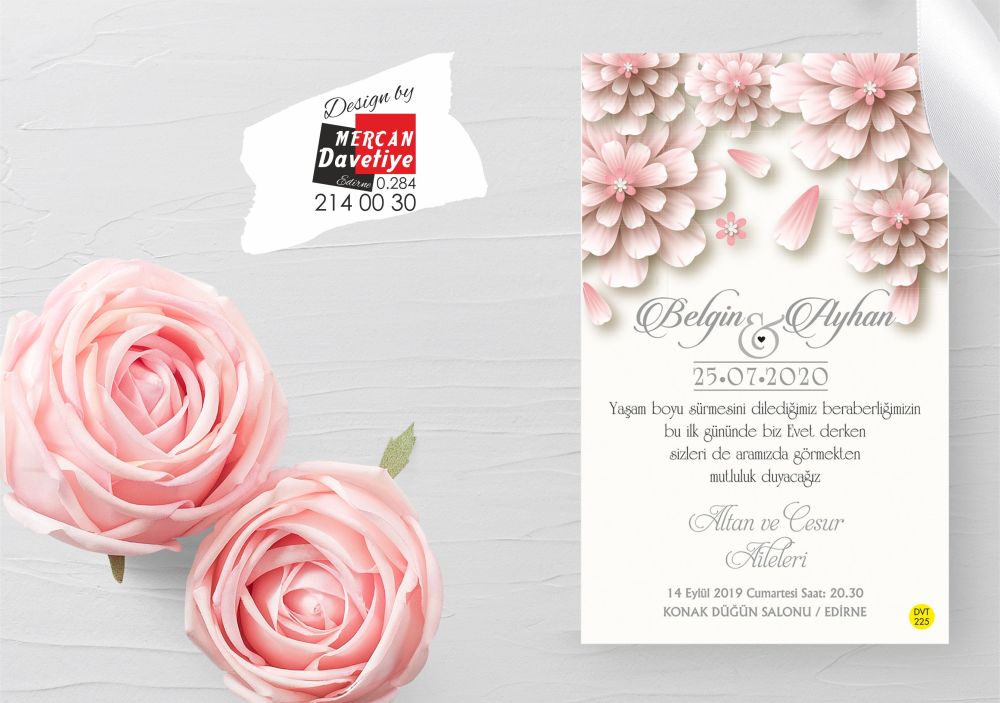 Mercan Davetiye DVT225